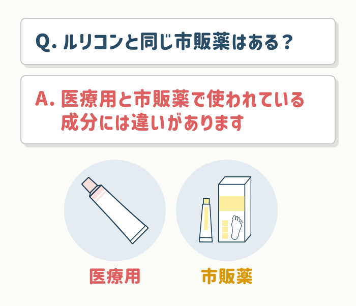 ルリコンと同じ市販薬はある？