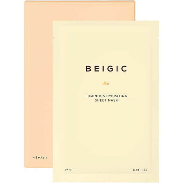 シートマスク フェイスマスク [ BEIGIC ベージック ルミナス ハイドレーティング シートマスク 4枚入 ] スキンケア 化粧品 基礎化粧品  敏感肌 乾燥肌 アトピー ハリ ツヤ 保湿 肌荒れ対策 エイジングケア 韓国コスメ ヴィーガン | BEIGIC楽天市場店
