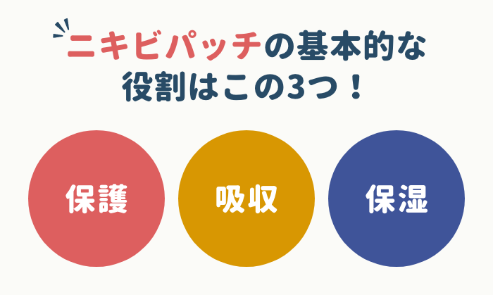 ニキビパッチの基本的な役割