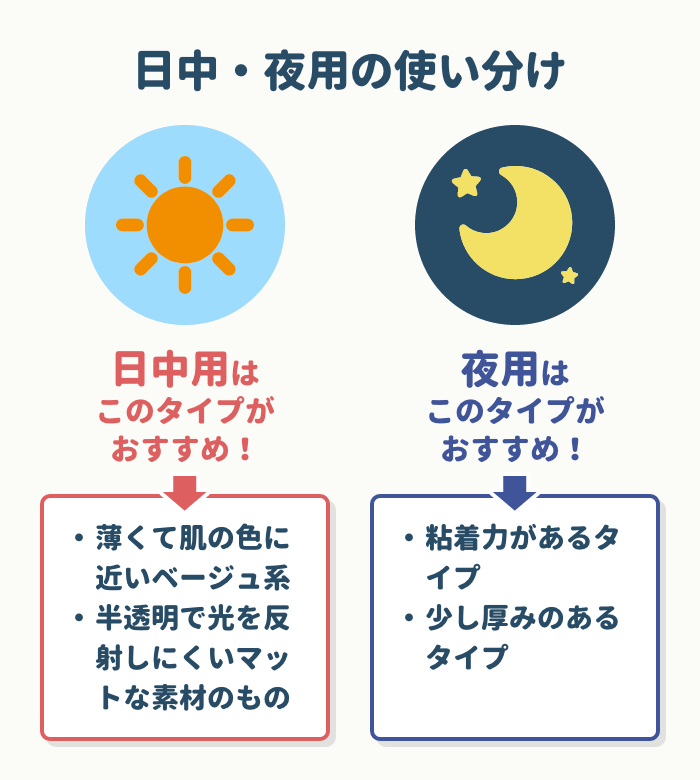 使用シーンに合わせて