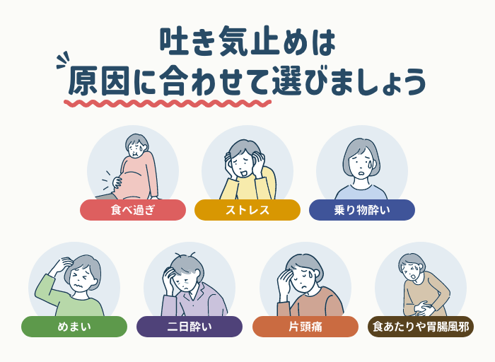 市販の吐き気止めの選び方