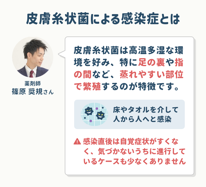 皮膚糸状菌による感染症とは