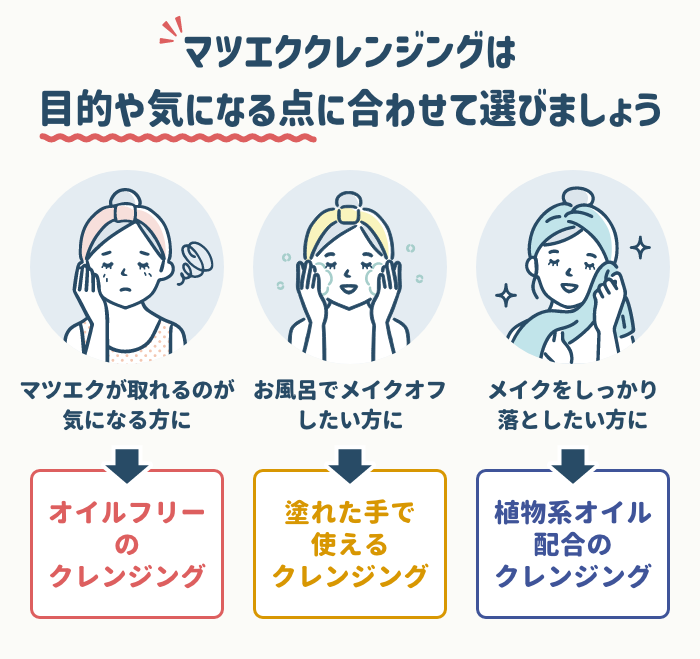 マツエククレンジングの選び方