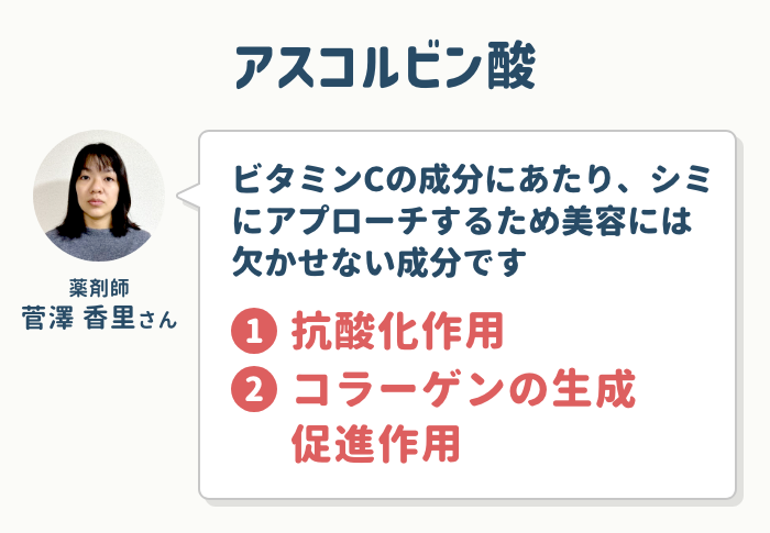 ③：アスコルビン酸
